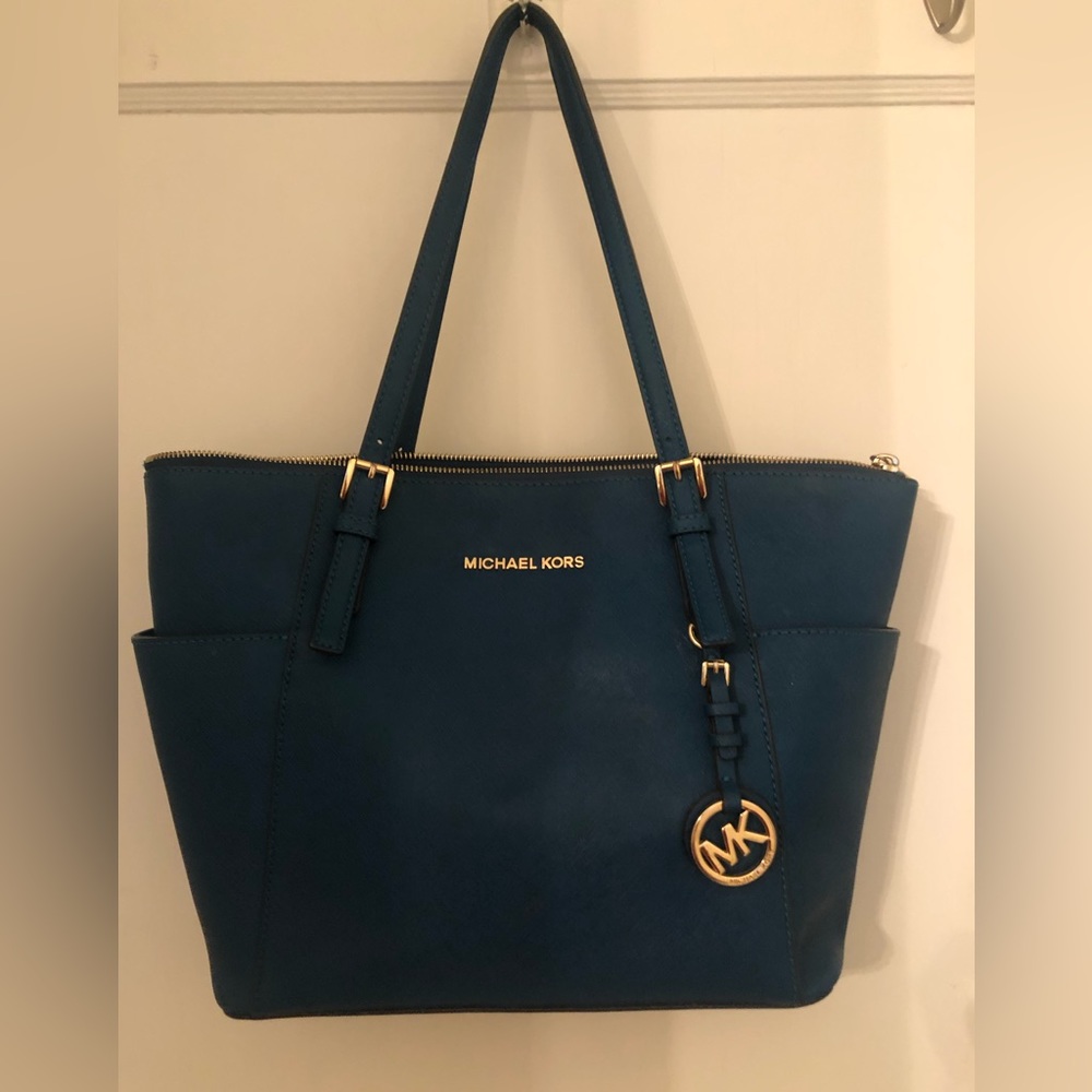 Turquoise Michael Kors bag